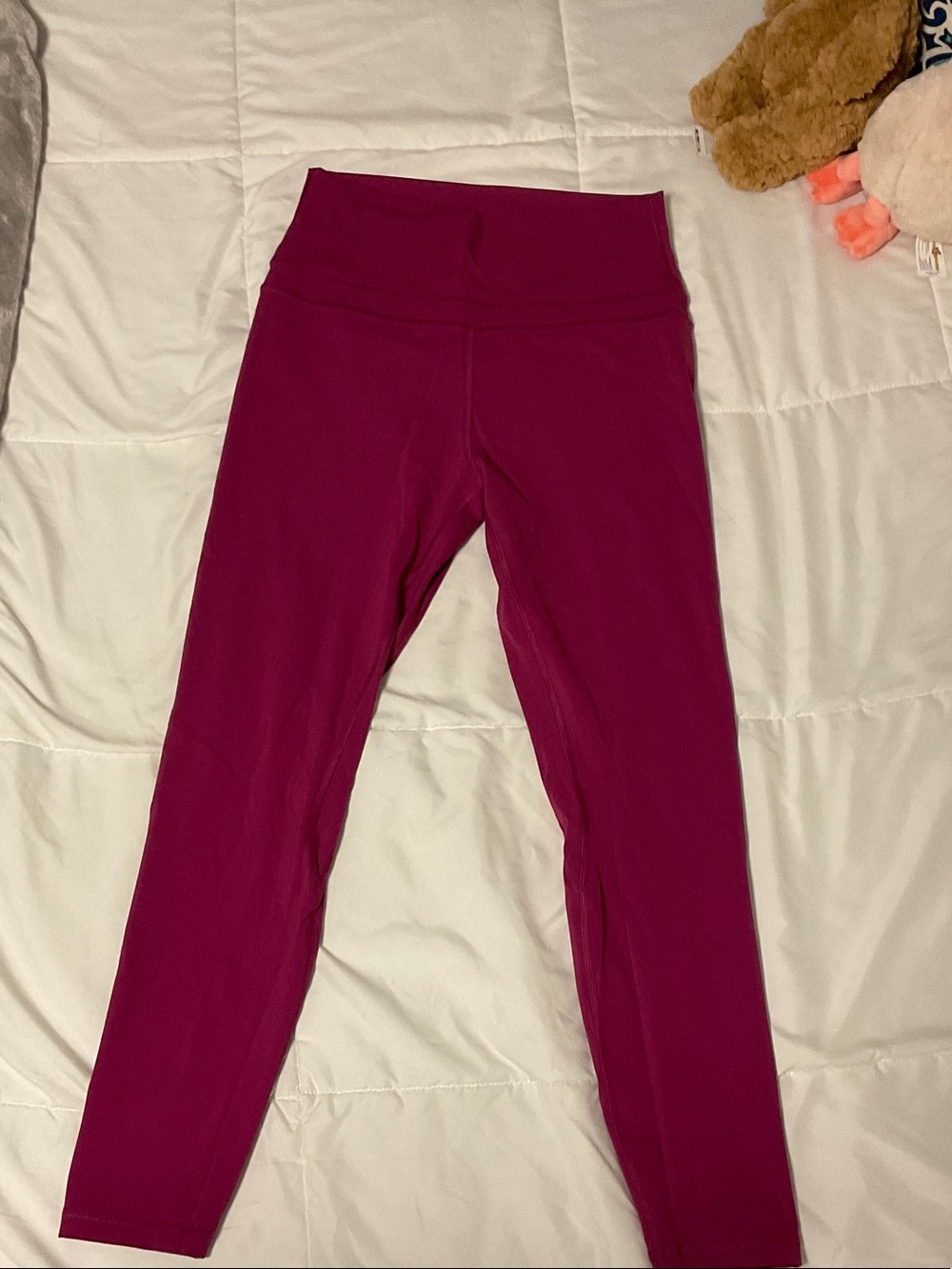 Womens Fuchsia Active Leggings